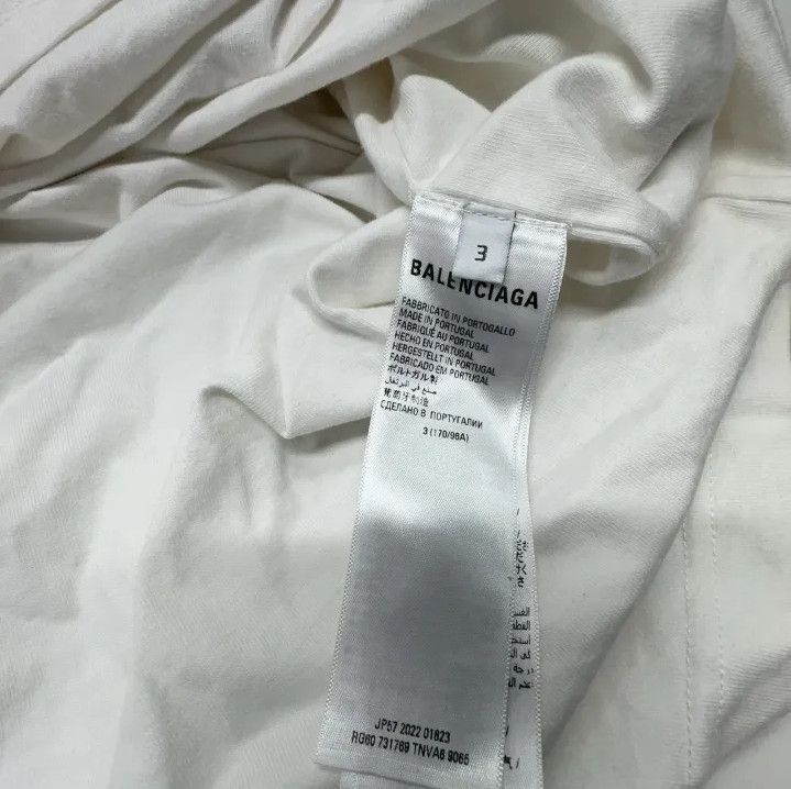Balenciaga Balenciaga x Adidas White Logo Embroidered T-Shirt Size US M / EU 48-50 / 2 - 4 Thumbnail