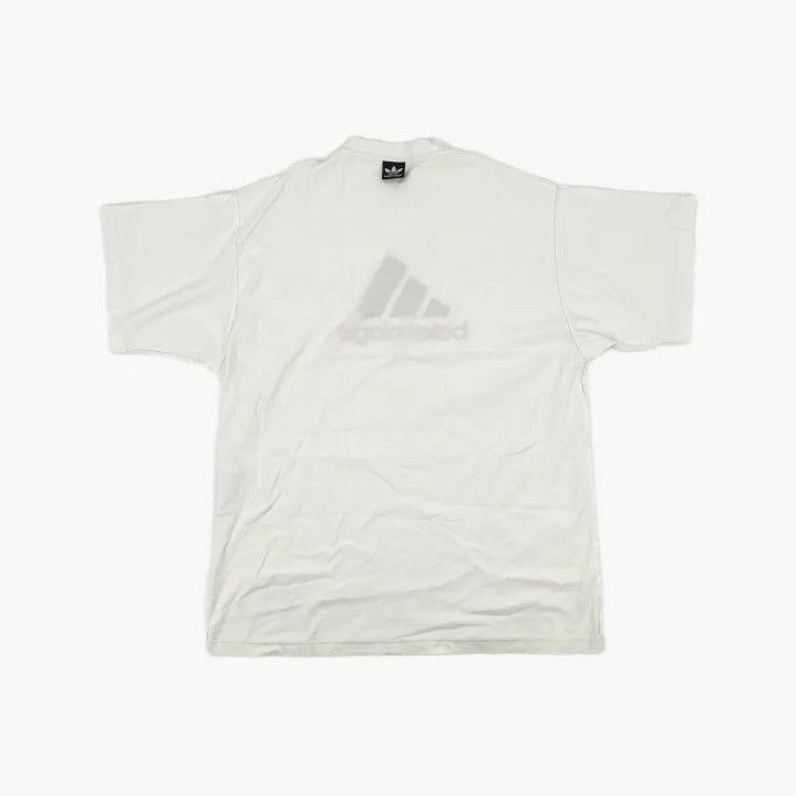 Balenciaga Balenciaga x Adidas White Logo Embroidered T-Shirt Size US M / EU 48-50 / 2 - 3 Thumbnail