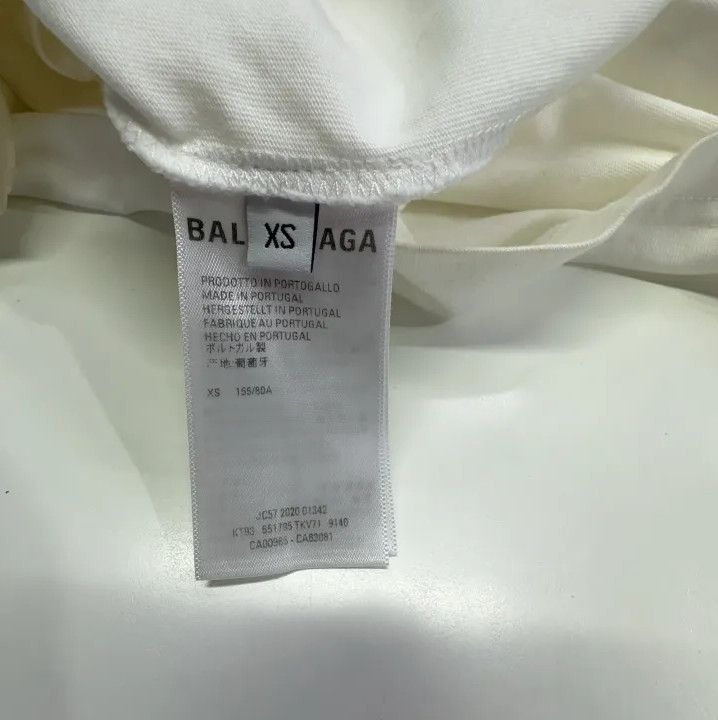 Balenciaga Balenciaga Logo White Short Sleeve T-Shirt Size US XS / EU 42 / 0 - 6 Thumbnail