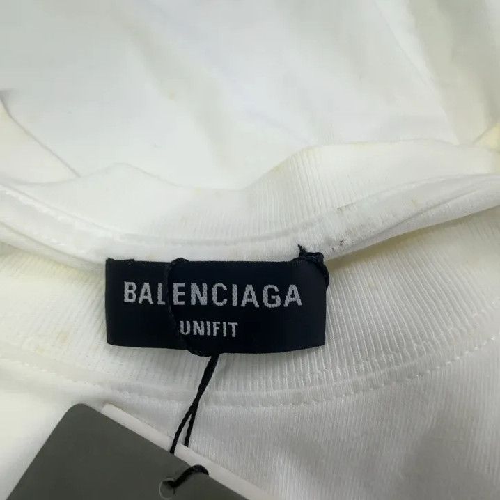 Balenciaga Balenciaga Logo White Short Sleeve T-Shirt Size US XS / EU 42 / 0 - 4 Thumbnail
