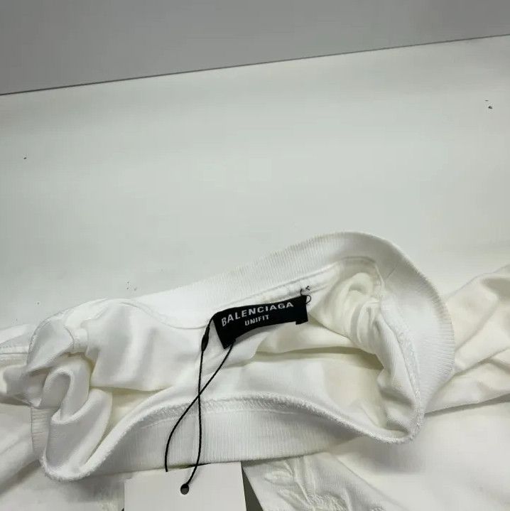 Balenciaga Balenciaga Logo White Short Sleeve T-Shirt Size US XS / EU 42 / 0 - 7 Thumbnail