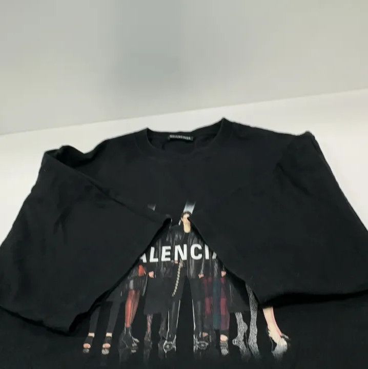 Balenciaga Balenciaga Vintage Logo Print Black Short Sleeve T-Shirt Size US M / EU 48-50 / 2 - 11 Thumbnail