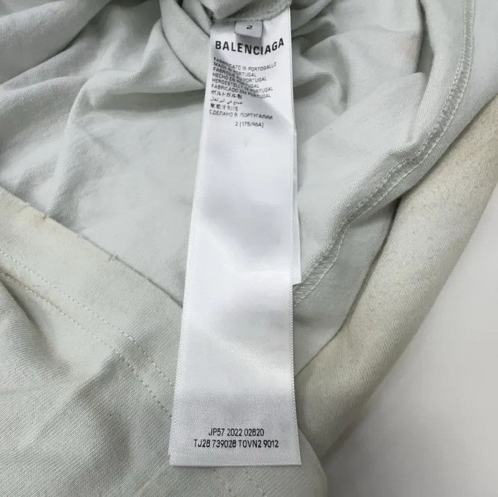 Balenciaga Balenciaga SS23 Embroidered Logo T-Shirt Size US M / EU 48-50 / 2 - 2 Thumbnail
