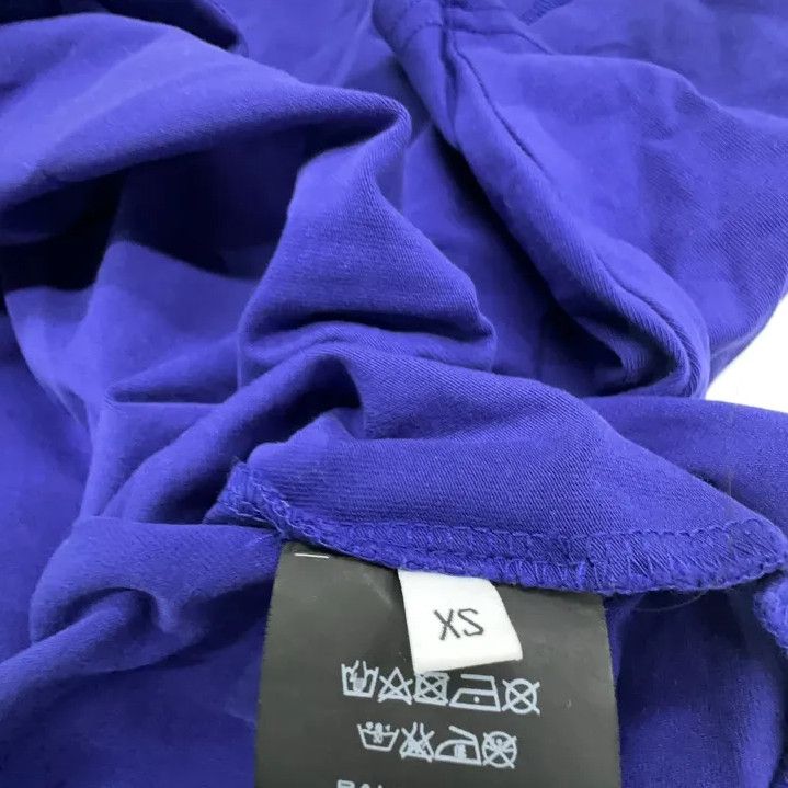 Balenciaga Balenciaga Purple Logo Embroidered T-Shirt Size US XS / EU 42 / 0 - 5 Thumbnail