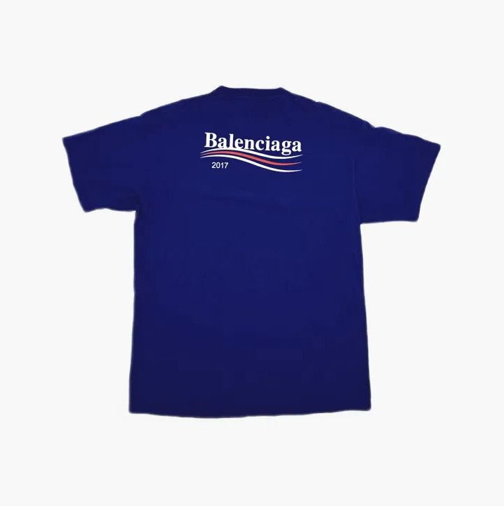 Balenciaga Balenciaga Purple Logo Embroidered T-Shirt Size US XS / EU 42 / 0 - 3 Thumbnail
