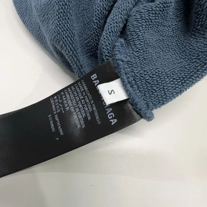 Balenciaga Balenciaga SS23 Blue Logo Embroidered Hoodie Size US S / EU 44-46 / 1 - 4 Thumbnail