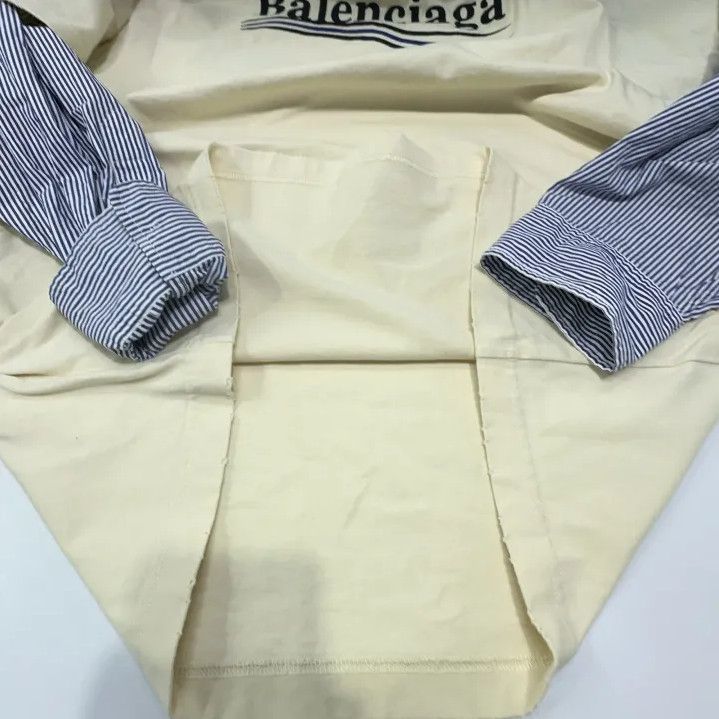 Balenciaga Balenciaga Color Block Logo Long Sleeve T-Shirt Size US M / EU 48-50 / 2 - 11 Thumbnail