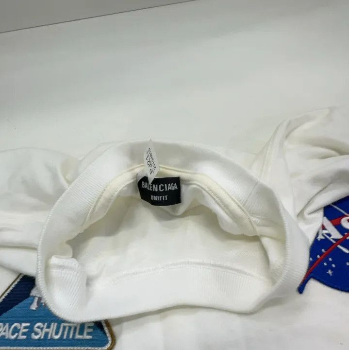 Balenciaga Balenciaga NASA Collaboration Oversized White T-Shirt Size US XS / EU 42 / 0 - 7 Thumbnail
