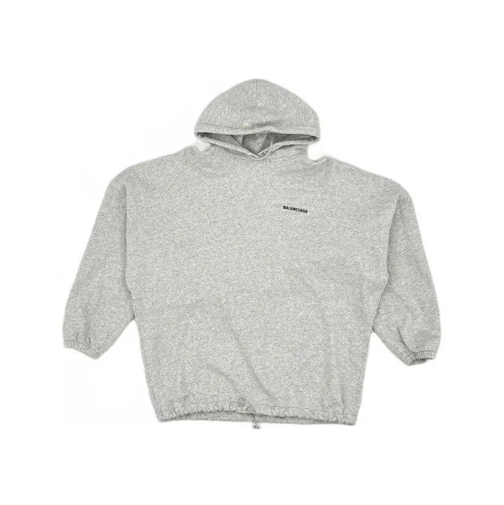 Balenciaga Balenciaga Gray Hooded Long Sleeve Sweatshirt Size US XS / EU 42 / 0 - 2 Thumbnail