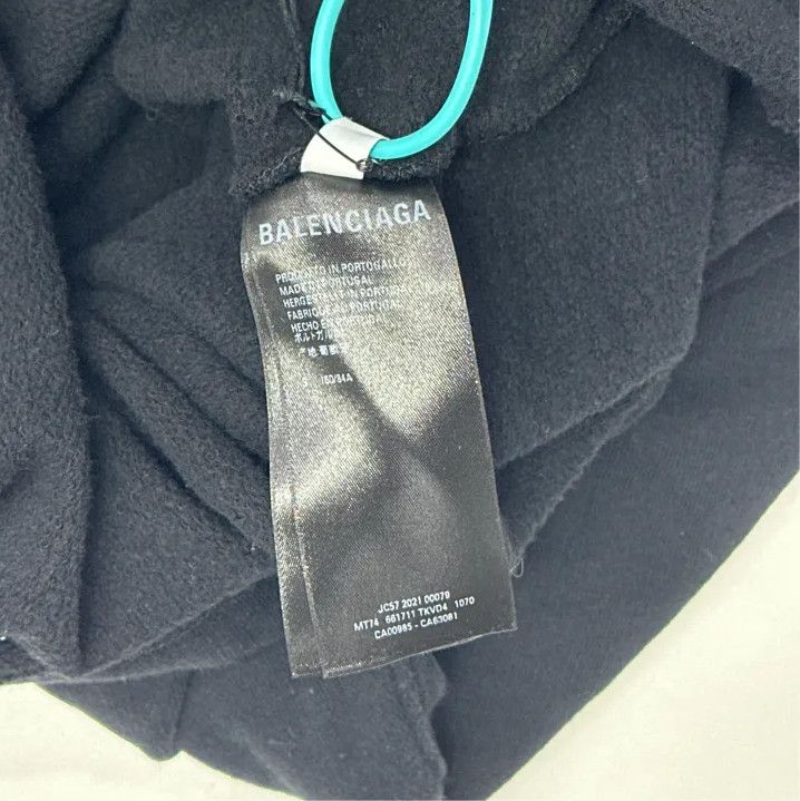 Balenciaga Balenciaga Black Graphic Long Sleeve Sweatshirt Size US S / EU 44-46 / 1 - 2 Thumbnail