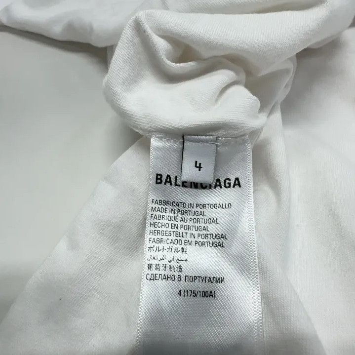 Balenciaga Balenciaga x Adidas Logo Embroidered White T-Shirt Size US M / EU 48-50 / 2 - 5 Thumbnail