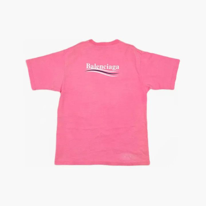 Balenciaga Balenciaga Logo Print Pink Cotton T-Shirt Size US S / EU 44-46 / 1 - 3 Thumbnail