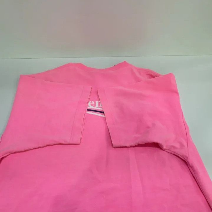 Balenciaga Balenciaga Logo Print Pink Cotton T-Shirt Size US S / EU 44-46 / 1 - 13 Thumbnail