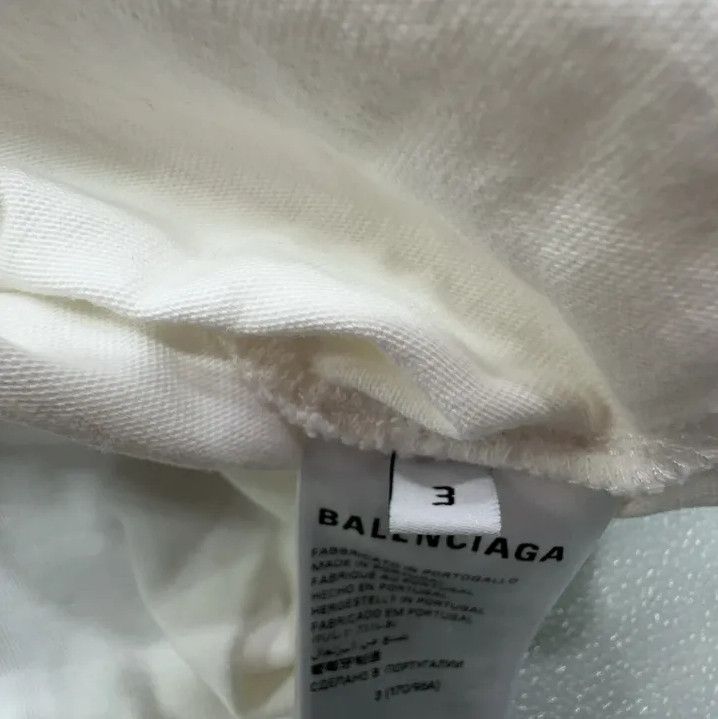 Balenciaga Balenciaga FW24 White Graphic Oversized T-Shirt Size US L / EU 52-54 / 3 - 5 Thumbnail