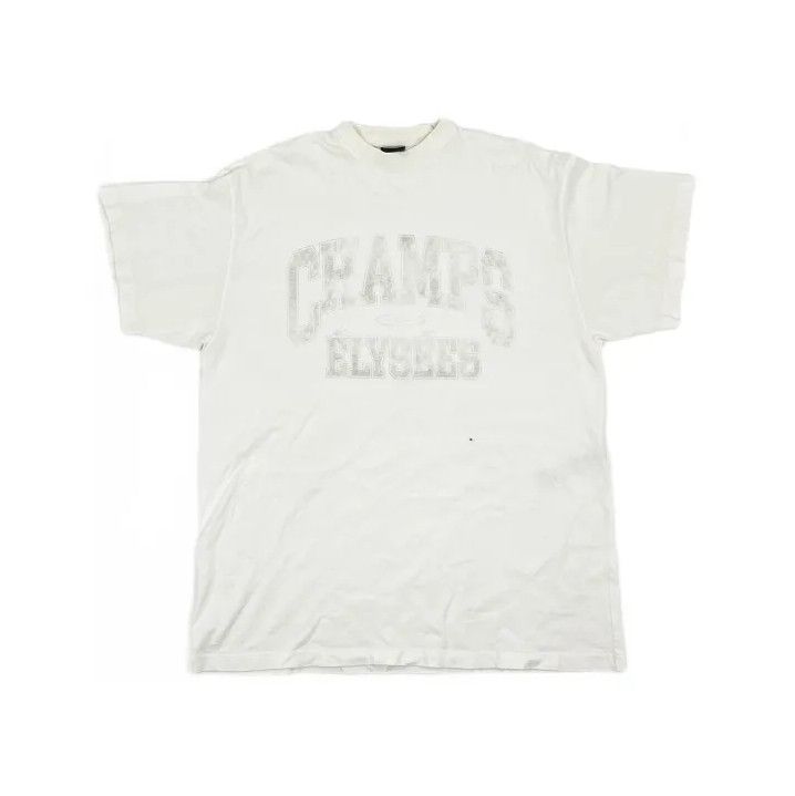 Balenciaga Balenciaga FW24 White Graphic Oversized T-Shirt Size US L / EU 52-54 / 3 - 2 Thumbnail