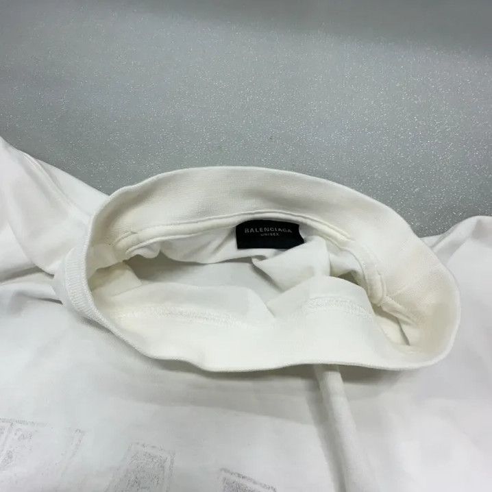 Balenciaga Balenciaga FW24 White Graphic Oversized T-Shirt Size US L / EU 52-54 / 3 - 7 Thumbnail