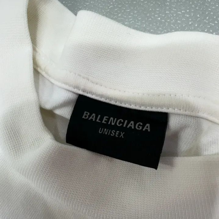 Balenciaga Balenciaga FW24 White Graphic Oversized T-Shirt Size US L / EU 52-54 / 3 - 6 Thumbnail
