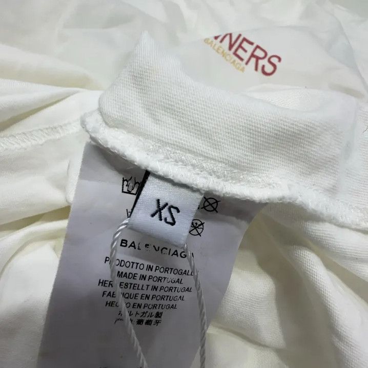 Balenciaga Balenciaga Logo Print Cotton T-Shirt in White Size US XS / EU 42 / 0 - 4 Thumbnail