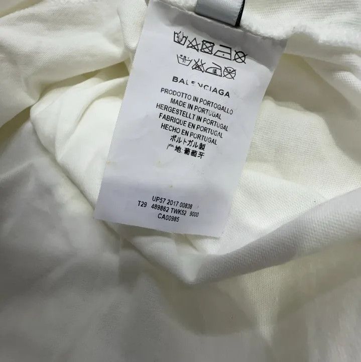Balenciaga Balenciaga Logo Print Cotton T-Shirt in White Size US XS / EU 42 / 0 - 5 Thumbnail