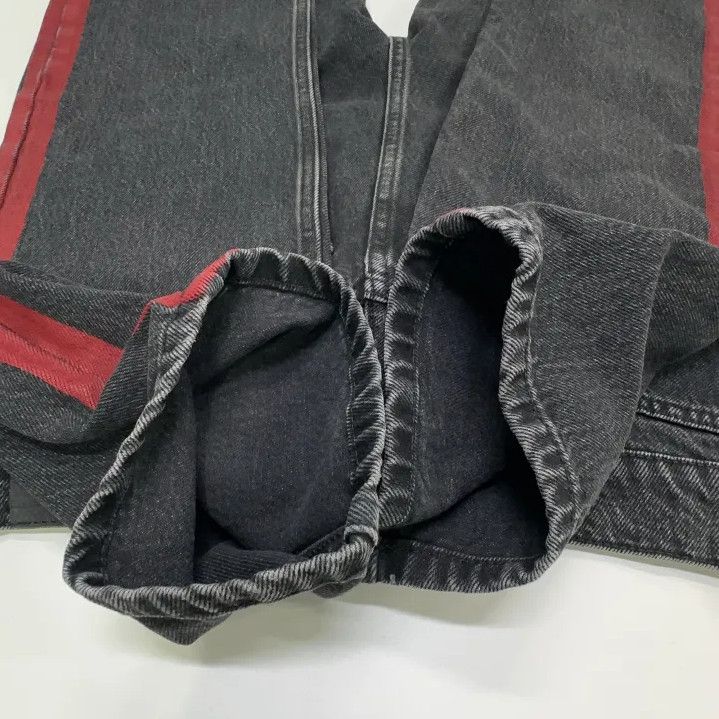 Balenciaga Balenciaga Stylish Black Denim Trousers with Stripes Size US 28 / EU 44 - 10 Thumbnail