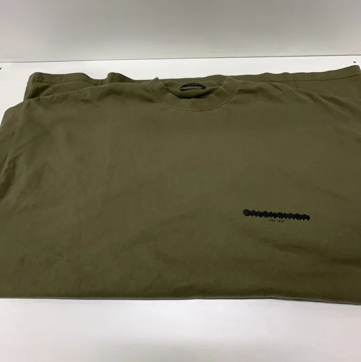 Balenciaga Balenciaga Logo Print Oversized Military Green T-shirt Size US L / EU 52-54 / 3 - 9 Thumbnail