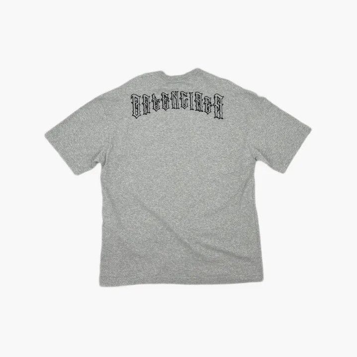 Balenciaga Balenciaga Gray Logo Embroidered Short Sleeve T-Shirt Size US XS / EU 42 / 0 - 3 Thumbnail