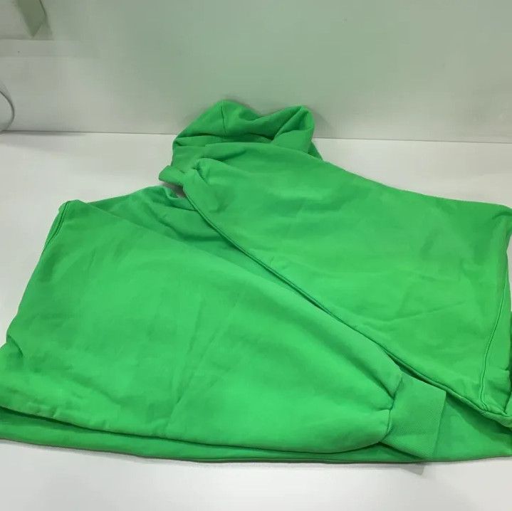 Balenciaga Balenciaga Logo Print Hooded Sweatshirt in Green Size US M / EU 48-50 / 2 - 17 Thumbnail
