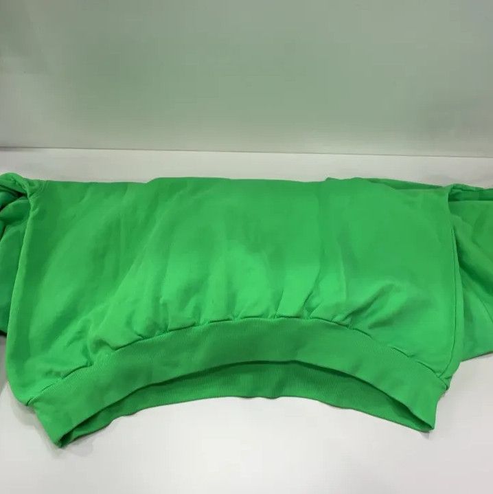 Balenciaga Balenciaga Logo Print Hooded Sweatshirt in Green Size US M / EU 48-50 / 2 - 13 Thumbnail