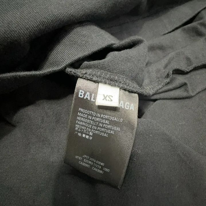 Balenciaga Balenciaga Black Logo Print Oversized T-Shirt Size US XS / EU 42 / 0 - 4 Thumbnail