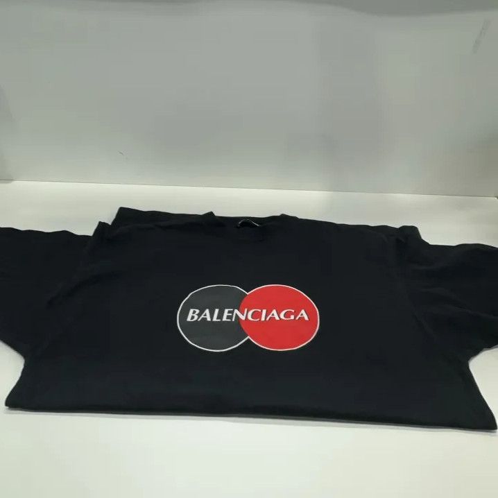 Balenciaga Balenciaga Black Logo Print Oversized T-Shirt Size US XS / EU 42 / 0 - 8 Thumbnail