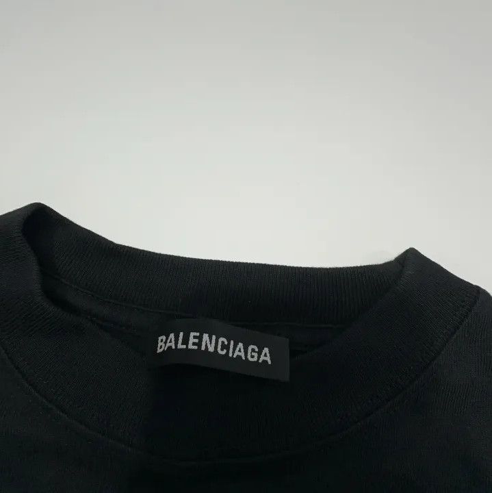 Balenciaga Balenciaga Black Logo Print Oversized T-Shirt Size US XS / EU 42 / 0 - 5 Thumbnail