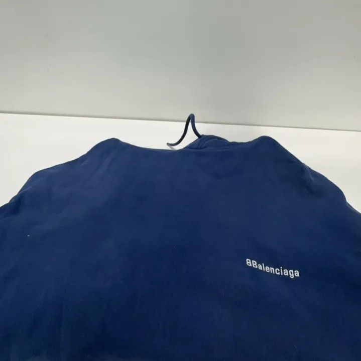 Balenciaga Balenciaga Oversized Hoodie in Sea Blue Size US S / EU 44-46 / 1 - 11 Thumbnail