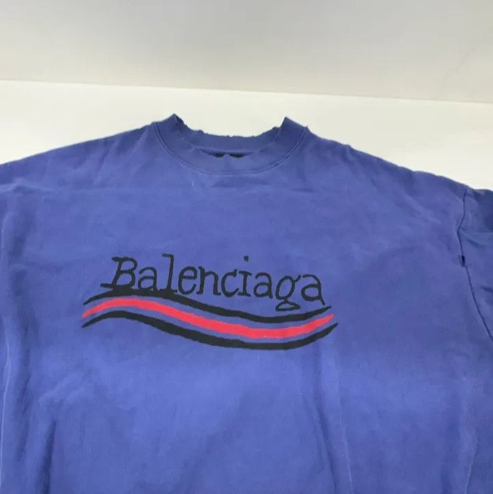 Balenciaga Balenciaga SS23 Logo Graphic Long Sleeve Sweatshirt Size US M / EU 48-50 / 2 - 9 Thumbnail