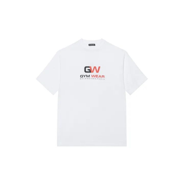Balenciaga Balenciaga White Gym Wear Short Sleeve T-Shirt Size US XXS / EU 40 - 2 Thumbnail