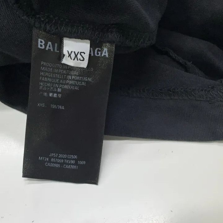 Balenciaga Balenciaga Black Logo Print Short Sleeve T-Shirt Size US XXS / EU 40 - 4 Thumbnail