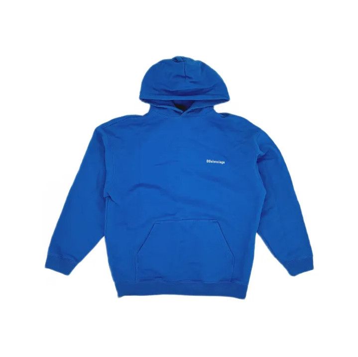 Balenciaga Balenciaga Casual Minimalist Hoodie in Bright Blue Size US S / EU 44-46 / 1 - 2 Thumbnail