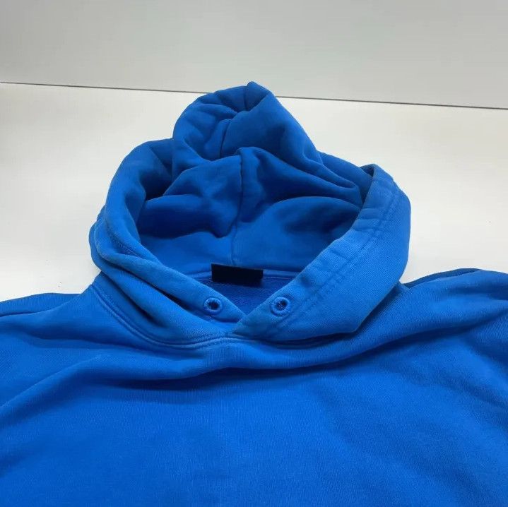 Balenciaga Balenciaga Casual Minimalist Hoodie in Bright Blue Size US S / EU 44-46 / 1 - 8 Thumbnail