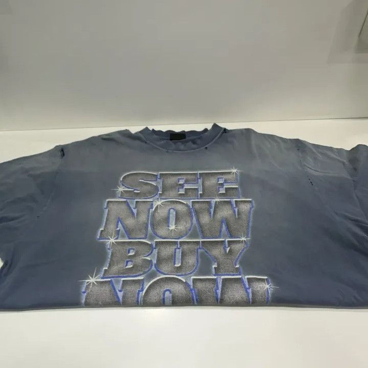 Balenciaga Balenciaga See Now Buy Now Graphic T-Shirt Size US XL / EU 56 / 4 - 8 Thumbnail