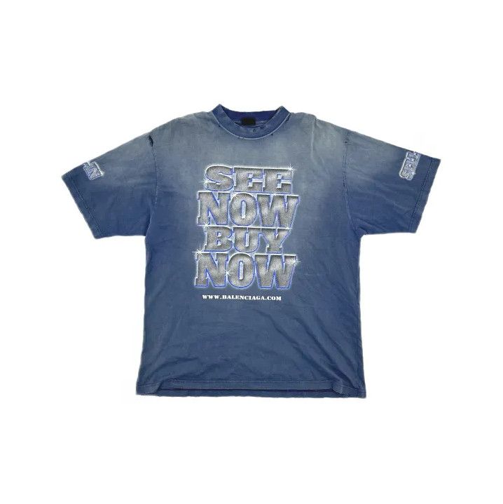 Balenciaga Balenciaga See Now Buy Now Graphic T-Shirt Size US XL / EU 56 / 4 - 2 Thumbnail