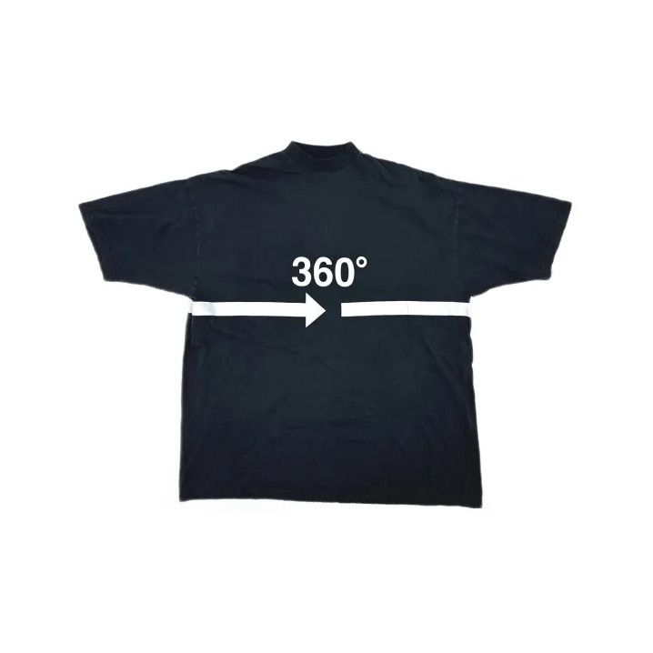 Balenciaga Balenciaga Black Graphic Batwing Short Sleeve T-Shirt Size US M / EU 48-50 / 2 - 2 Thumbnail