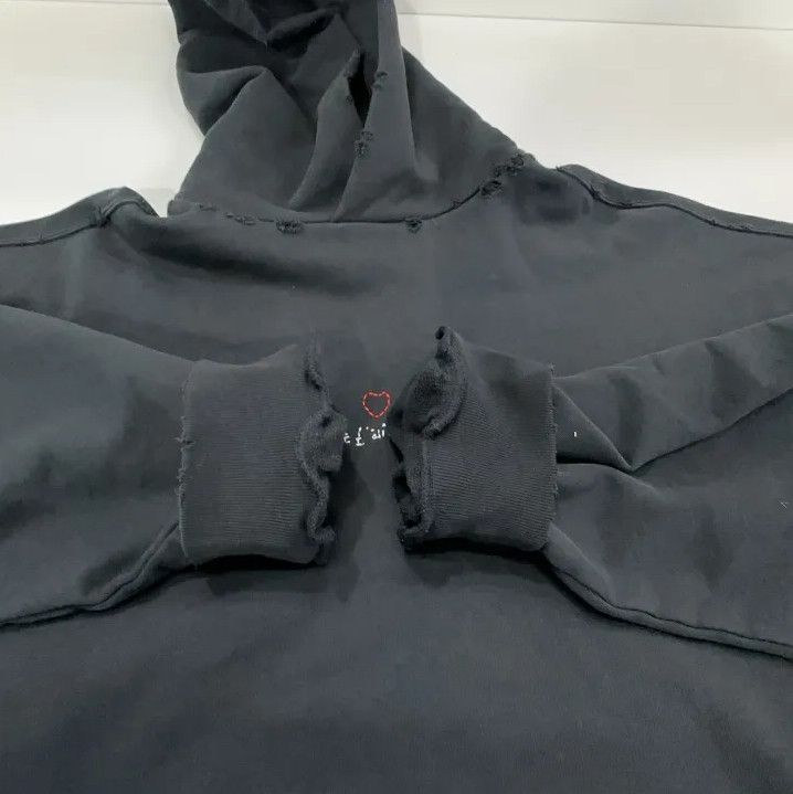 Balenciaga Balenciaga Black Logo Embroidered Long Sleeve Hoodie Size US XS / EU 42 / 0 - 8 Thumbnail