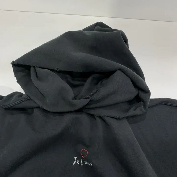 Balenciaga Balenciaga Black Logo Embroidered Long Sleeve Hoodie Size US XS / EU 42 / 0 - 7 Thumbnail