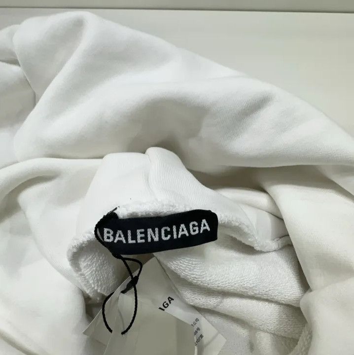 Balenciaga Balenciaga Unisex White Long Sleeve Sweatshirt Size US XXS / EU 40 - 6 Thumbnail