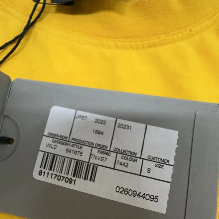 Balenciaga Balenciaga Yellow Logo Print Short Sleeve T-Shirt Size US S / EU 44-46 / 1 - 7 Thumbnail
