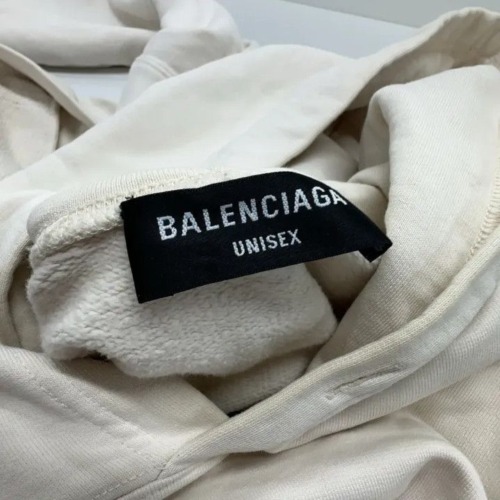 Balenciaga Balenciaga White Unity Print Hoodie for Men Size US M / EU 48-50 / 2 - 7 Thumbnail