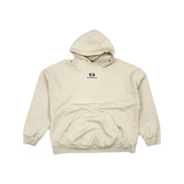 Balenciaga Balenciaga White Unity Print Hoodie for Men Size US M / EU 48-50 / 2 - 2 Thumbnail