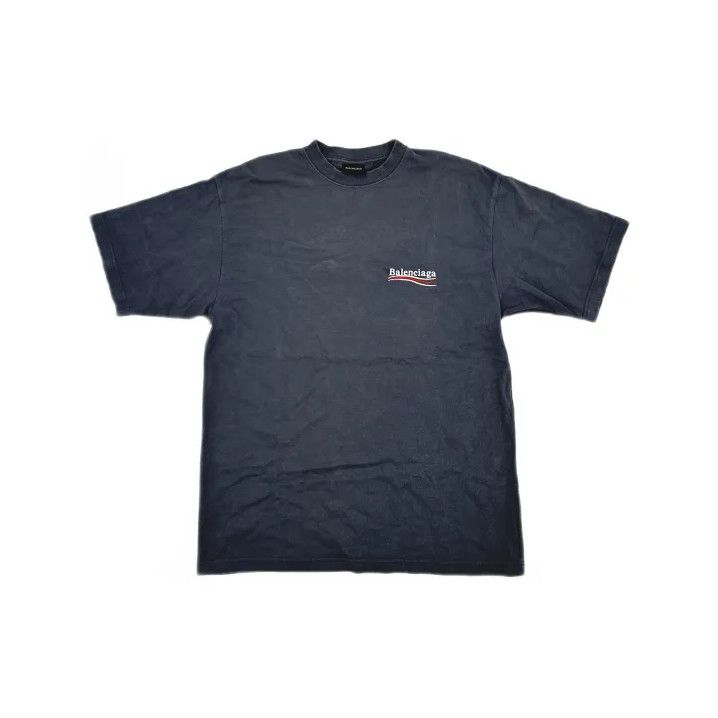 Balenciaga Balenciaga SS22 Men’s Gray Logo Embroidered T-Shirt Size US S / EU 44-46 / 1 - 2 Thumbnail