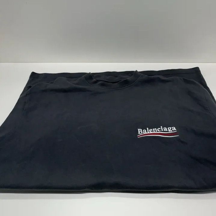 Balenciaga Balenciaga SS22 Men’s Gray Logo Embroidered T-Shirt Size US S / EU 44-46 / 1 - 8 Thumbnail