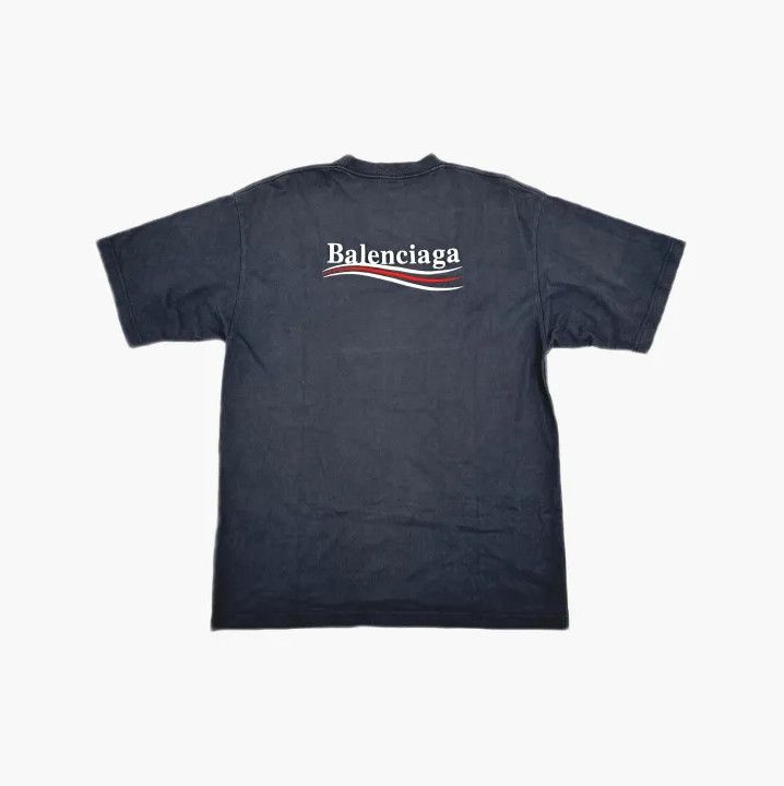 Balenciaga Balenciaga SS22 Men’s Gray Logo Embroidered T-Shirt Size US S / EU 44-46 / 1 - 3 Thumbnail