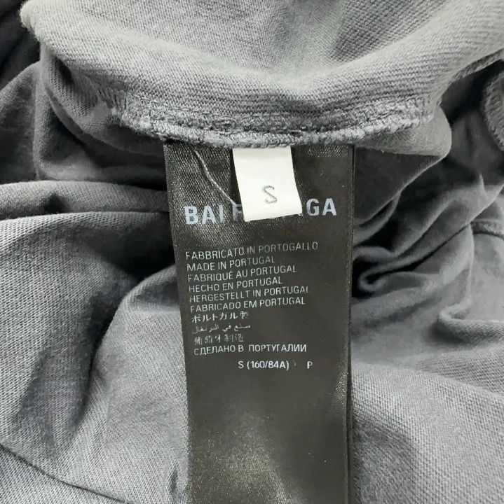 Balenciaga Balenciaga SS22 Men’s Gray Logo Embroidered T-Shirt Size US S / EU 44-46 / 1 - 5 Thumbnail